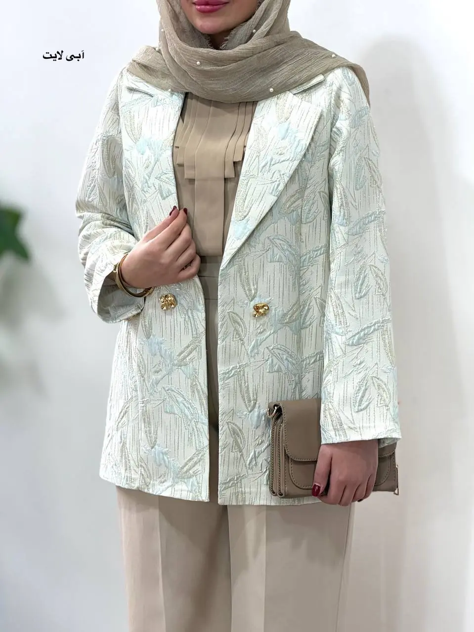 مانتو ژاکارد مجلسی آیسو شایلین